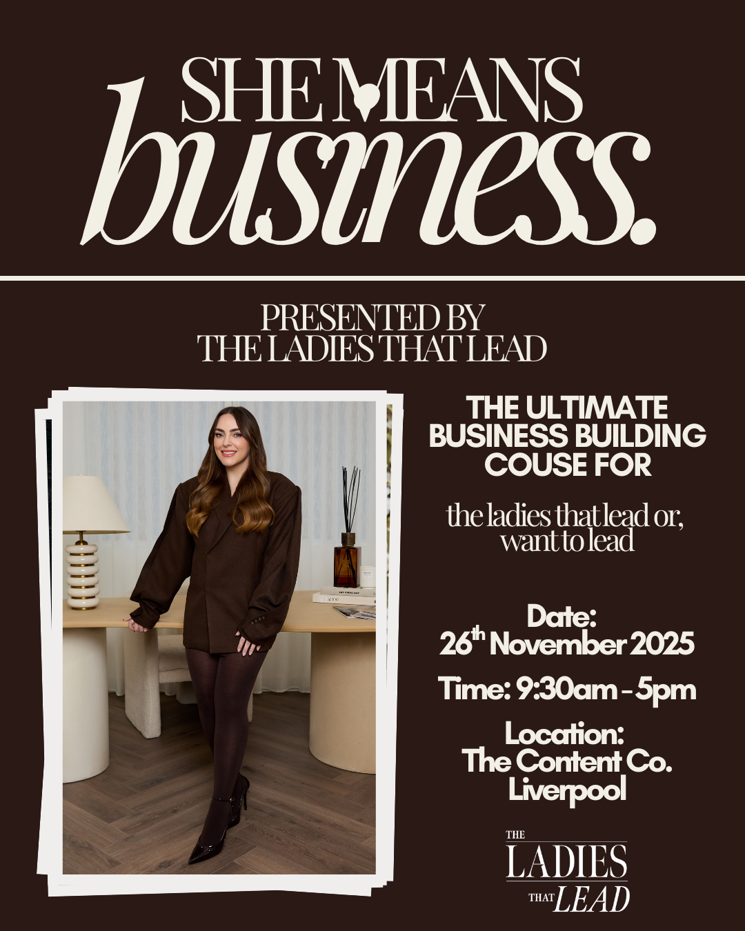 She Means Business - Wednesday 26th November 2025